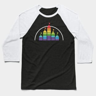 Castle (White Rainbow) Baseball T-Shirt